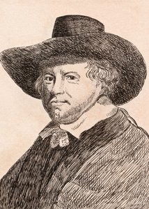 1817年にロンドンで出版された「ファンゴイエン、本物のオリジナルからの有名な画家の75の肖像画」のイラスト